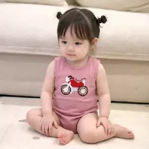 바이크자수 민소매 바디수트