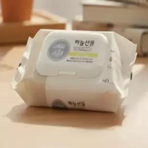 ( )캡형물티슈 80매 5개 휴대용티슈 주방물티슈