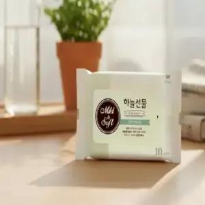 ( )휴대용 물티슈 10매 리필 10개 무지물티슈 소독용물티슈
