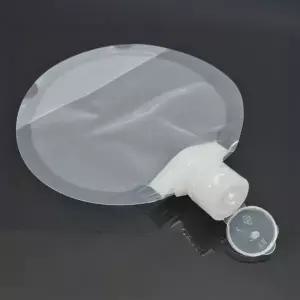 ( )여행용 휴대용 플립 뚜껑 원형 소분 파우치 팩 100ml