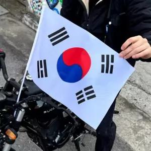 [비케이엠_66]대한민국 응원깃발 손 미니태극기 태극기 중