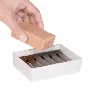 고급 비누받침대 케이스 도자기 비누받침 스덴 욕실