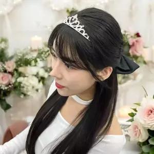 [MENOV6PS66]티아라 베이직 웨딩티아라 왕관머리띠 C