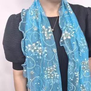 [아우트66]스타일나는 쉬폰 롱 데일리 스카프 시스루