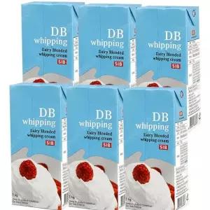 SIB DB휘핑크림 1kg 6개 아이스박스무료 생크림 베이킹 로제