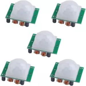 라즈베리 파이용 아두이노용 스테메두 5pcs HCSR501 PIR 적외선 모션 센서 인체 이동 감지 모듈