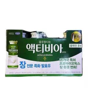 다논 액티비아 드링크 요구르트 플레인 130ml8입