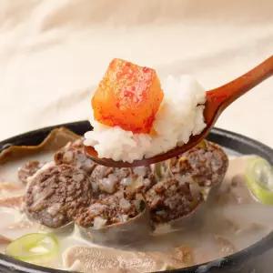 APP전용 참도깨비 호호언니 고기순대국 640g 4봉 국내산 토종고기순대와 탕육 고기 가득