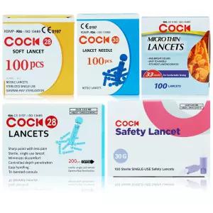 콕 채혈침 1박스 100입 선택구매(26G|28G|30G|33G|콕 소프트28G|세이프티|안전란셋)