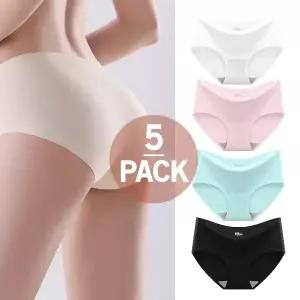 (5장세트)프리컷 여성 심리스팬티 노라인 무봉제 헬스 요가 레깅스 팬티