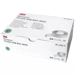 3M 마이크로포 의료용 테이프(화이트) 24롤 1530-0/종이반창고/백색/의료용테이프