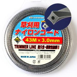 일본직수입 고강도 예초기줄날 고급 나일론컷터 43M x 3mm 예초기부품 안전날 나일론줄 리필