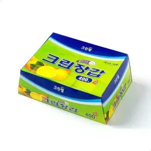 크린랩 일회용 비닐 위생장갑 400매