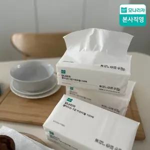 [모나리자]톡톡! 뽑아쓰는 키친타월 3겹 100매9입 (캠핑/휴대용 추천)