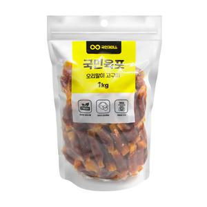 국민육포 오리말이고구마 1kg 애견 강아지 간식 육포