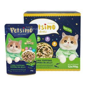 펫시모 고양이 젤리파우치 (참치와 다시마) 70g
