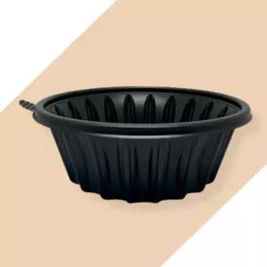 EH 195파이 냉면용기 소 검정 1050ml 포장 배달 300개
