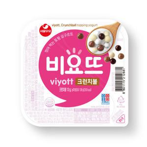 [냉장] 서울우유 비요뜨 크런치볼 138gx12개