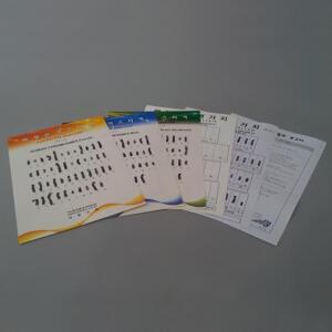핵형분석(스티커-3종) EDU-22662 / 과학 체험학습 키트 교구 교재