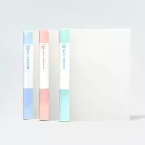 이글바인더 A5 20공 얇은 슬림 PP바인더 520S 단품 X5개 묶음 반투명 화이트 / 책등 세네카 인덱스형