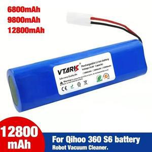 2025 14.4V 12800mAh 9800mAh 6800mAh 배터리 팩은 구성 요소의 치후 360 S6 로봇 진공 청소기에 사용됩니