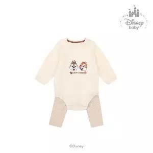 [보리보리/디즈니베이비]디즈니칩앤데일바디수트상하(BEIGE)_79Q51750321