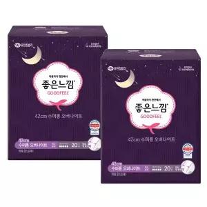 좋은느낌 오리지날 수퍼롱 오버나이트 20p x2개