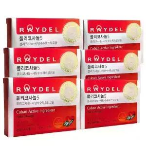 레이델 폴리코사놀5 200mg x 30정, 6박스 6개월분