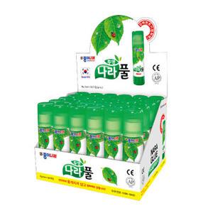 종이나라 친환경투명풀 나라풀 (1갑단위) 15g 25g 35g 중 선택 /딱풀 고체풀/ 035000