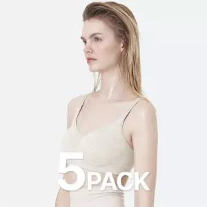 갓바디 모달 심리스 셔링 브라 (5PACK)