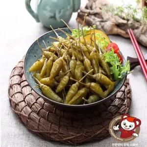 반찬단지 산고추 500g 장아찌 절임 초밥 (실온상품)