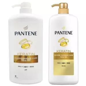 팬틴 극손상케어 샴푸x1개+극손상케어 컨디셔너 린스x1개 각각1200ml
