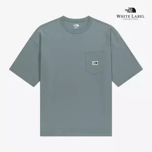 [노스페이스] 화이트라벨 포켓 반팔 라운드티 GRAYISH_BLUE NT7US01L