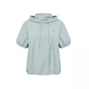 EIDER 아이더 SHEER 시어 여성 퍼프 후드 반팔 티셔츠MINT DWM26268G2 1821290