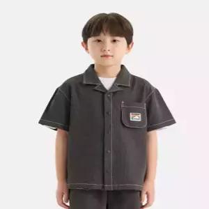 [아웃도어 프로덕츠 키즈]시어서커 반팔 셔츠 (딥그레이) OD262ISH26_DGY