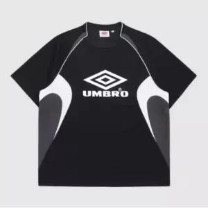 엄브로 반팔티 JQS UQ221CRS51-BLK BLOKE 메쉬 반팔 티셔츠 BLACK