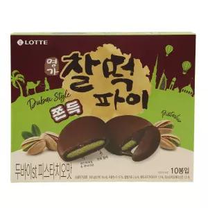 신상 롯데 찰떡파이 두바이ST 피스타치오맛 300g
