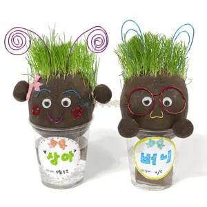 과학만들기 SA 와이어로 꾸미는 잔디인형(5인 세트)