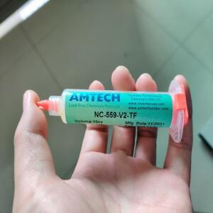 AMTECH 리브인 NC-559-V2-TF 플럭스 무연 BGA 수리용 솔더 페이스트 10cc