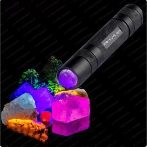 고출력 단파 254nm UVC LED 손전등 SW 토치 램프 형광광물 감지