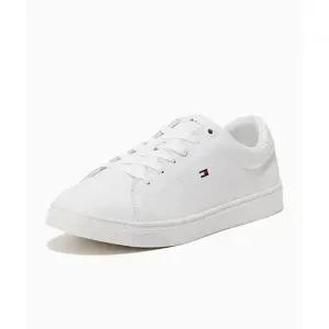 타미힐피거 TOMMY HILFIGER [UNI] 하나 레더 컵솔 스니커즈-아이보리(T52F1ARSC01WT1YBI)T52F1ARSC01WT1YBI