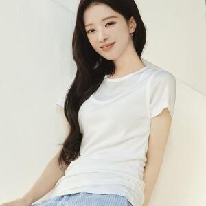 [AK수원점] [지오다노] 여자 봄 여름 가을 시어 레이어드 반팔티 654232