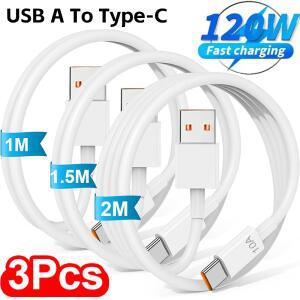 120W 10A USB C타입 케이블 초고속 충전 라인 A TypeC 삼성호환 Xiaomi 데이터 전송용 고속