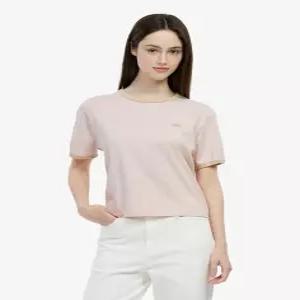라코스테 여성 소프트 링거 티셔츠 라이트핑크 LB866493