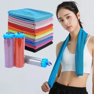 [도매라인] 쿨타올 케이스세트 6종 쿨링 스포츠타올(케이스증정) 등산 헬스 땀수건 쿨스카프 아이스타올