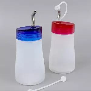 국산 다용도 소스 양념병 180ML 업소용식초겨자통 냉면겨자통