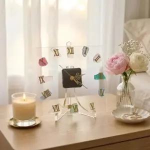 아트박스 에듀팜몰 시들지 않는 바다유리 투명 벽시계 DIY KIT 만들기