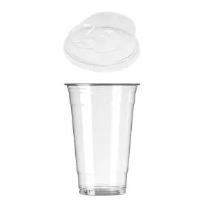 [100개세트] 92파이500ml(16온스) 아이스컵 + 92파이 롱개폐 머그리드