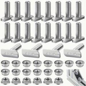 목공피스 40개 스틸 T볼트, 사각 머리 나사, M8 태양광 결속 온실, 육각 발전 설치에
