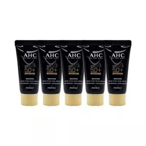 [AHC]AHC 마스터즈 아쿠아 리치 선크림 대용량 썬크림 여행용 10ml 5개